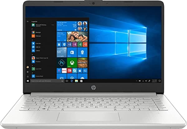 HP Notebook 14" HD Pantalla Táctil Procesador Intel Core i3-1115G4 8Gb DDR4 256Gb PCIe NVMe SSD Cámara Web Wi-Fi Bluetooth USB-C HDMI Windows 10 S Plata Natural Abys Mouse Pad