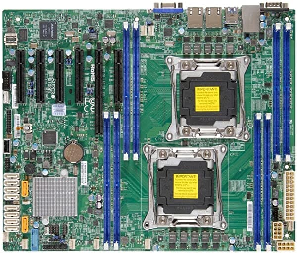 Supermicro Motherboard Mbd-X10Drl-I-B Lga2011 E5 - 2600 V3 C612 Ddr4 Pci-Express Sata Caja Atx Café
