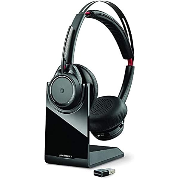 Plantronics Voyager Focus Uc Bluetooth Usb 202652-101 (Paquete De 3) Auriculares Con Cancelación Activa De Ruido B825