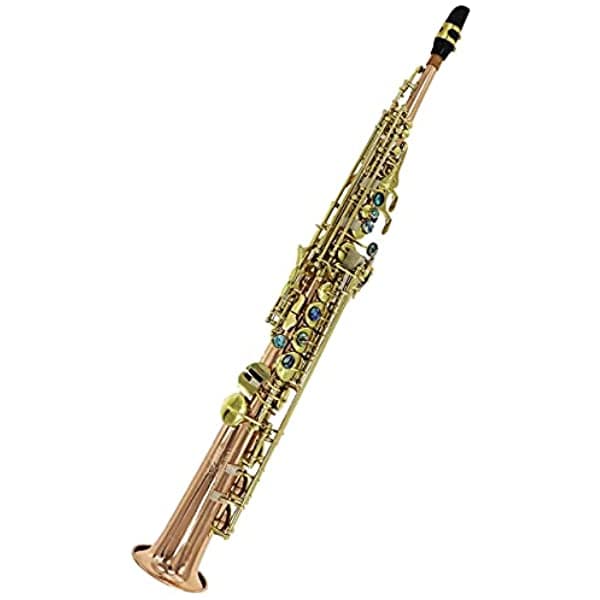 Jody Blues Jss-802 - Saxo Soprano De Cobre De Fósforo Nivel De Rendimiento Profesional Con Boquilla Sintonizadora