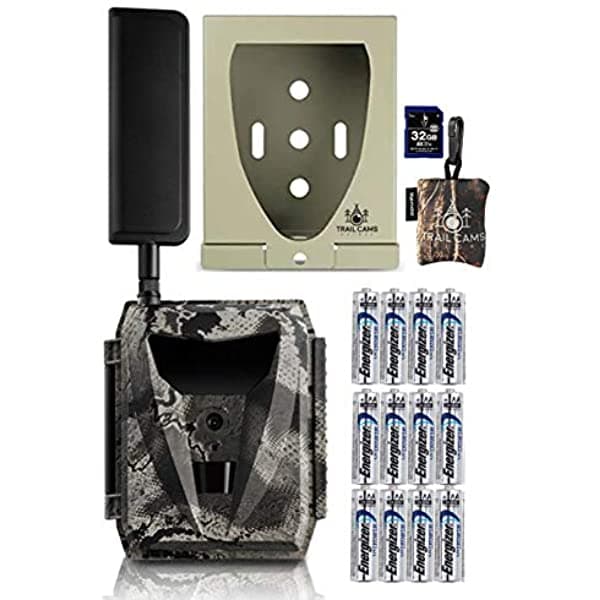 HCO Outdoor Products Spartan Gocam Ghost 4G Lte Cámara Inalámbrica Con Baterías Tarjeta Sd Caja De Seguridad Y Limpiador De Pantalla De Microfibra Spudz (At&T) FUS-JC323