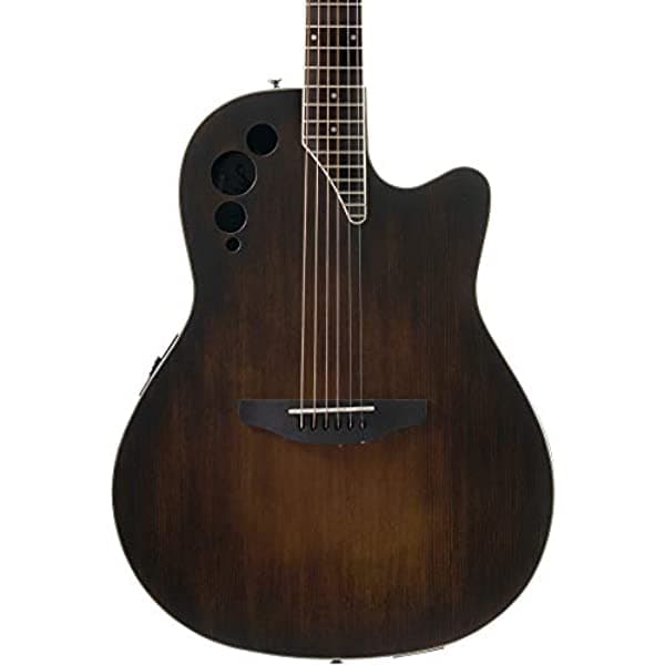 Geartree Ovation Aplause Elite Super Poco Profundo De Satén Negro Electroacústicatransparente