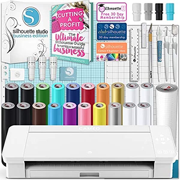 Silhouette White Cameo 4 - Paquete De Negocios Con Bluetooth CAM4-BUNDLE-57-WHT