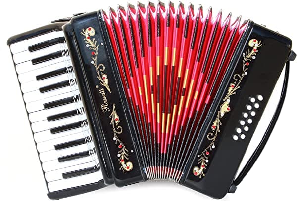 Rossetti Principiante Piano Acordeón 12 Graves 25 Teclas) Negro ROS2512-BK
