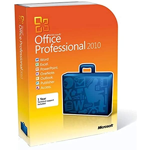 Microsoft Office Profesional 2010 (2Pc/1User) [Versión En Disco]