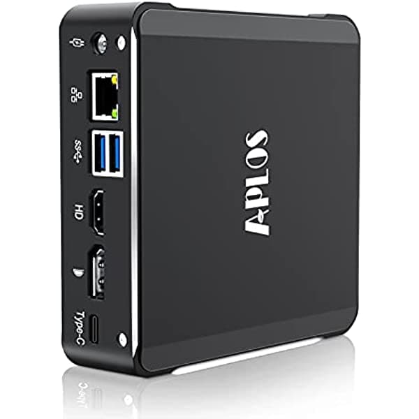 Mini Pc Windows 10 Pro Aplos 10Th Intel Core I5-10310U Max Turbo Frecuencia 4.4 Ghz 8 Gb Ram 256 Gb Ssd Mini Pc Para Juegos Compatible Con 4K 60Hz 2.4G/5G Dual Wi-Fi Gigabit Ethernet Bt4.0