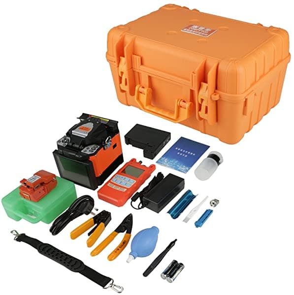 Zerone Una Máquina De Empalme De Soldadura De Fibra Óptica 80S Ftth Empalmador De Fusión De Fibra Óptica Con Kit De Cuchilla De Fibra Empalmador De Fusión Automática Función De Enfoque Zeronedq5kzx4n0h