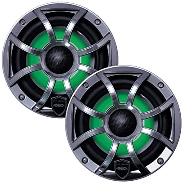 Wet Sounds Revo 6 - Parlantes Marinos LED de 6 Pulgadas REVO 6-XSG-SS