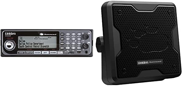 Uniden Bcd536Hp Homepatrol Series Digital Fase 2 Base/Mobile Scanner Con Hpdb Y Wi-Fi Y (Bc20) Bearcat Altavoz De Comunicaciones Externas De 20 Vatios
