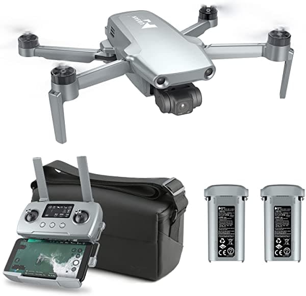 Hubsan Zino Mini Pro 128G Dron Mejorado Con Cámara 4K Uhd Para Adultos Cuadricóptero Con Motor Sin Escobillas Retorno Avanzado A Casa Prevención De Obstáculos Seguimiento De Ia Tiempo De Vuelo De 40 Minutos Rango De Control De 6.2 Mi De Largo Incluye Funda De Transporte