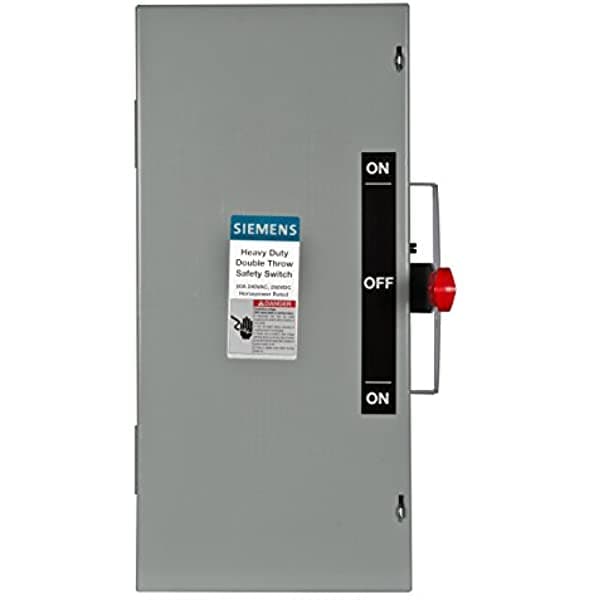 Siemens Dtnf322 60-Amp 3 Polos 240-Voltios 3 Hilos No Fundidos Doble Tiro Interruptores De Seguridad