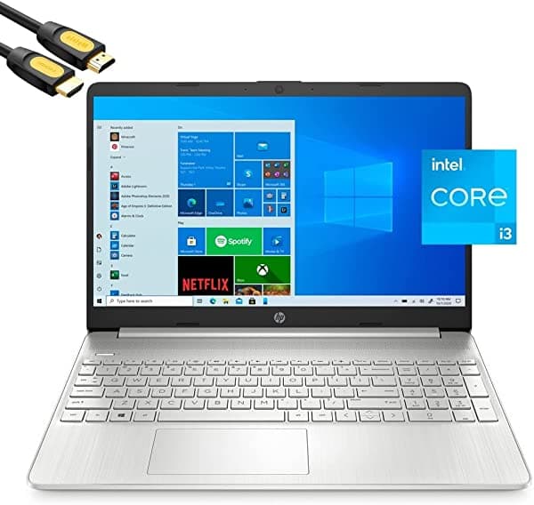 Hp Laptop Hd Micro-Edge De 15.6 Pulgadas Core I3-1115G4 Hasta 4.1 Ghz 16 Gb Ddr4 Ram 512 Gb Pcie Ssd Usb-C Hdmi Lector Sd Wifi Cámara Web Cable Hdmi M-Ytrix Win 10 15-dy2091