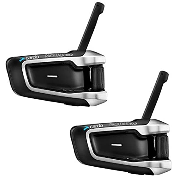 Cardo Jbl Packtalk Bold Duo Ptb00101 con Sound By Jbl Headset 2-Pack Ptb00101 Motorcycle Bluetooth Communications Sistema Sound By Jbl Duo Pack Ptb00101