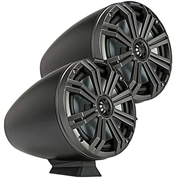 Kicker 46Kmfc8 - Altavoces Led Marinos De 300 W De 8 Pulgadas En Cápsulas De Montaje En Superficie 46Kmfc8