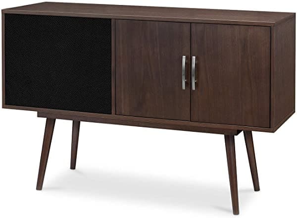 Victrola Woodland Classic Credenza Moderna De Mediados De Siglo Con Altavoces Integrados Y Conectividad Bluetooth Inalámbrica VH-25-ESP