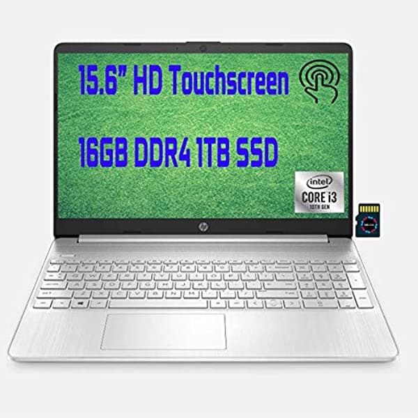 Hp Premium Business Laptop I 15.6" Diagonal Hd Pantalla Táctil I 10ª Generación Intel Core I3-1005G1 (>I5-7200U) I 16Gb Ddr4 1Tb Ssd I Intel Uhd Graphics Hdmi Usb-C Wifi5 Win10 + Delca 32Gb Tarjeta Microsd HP Laptop