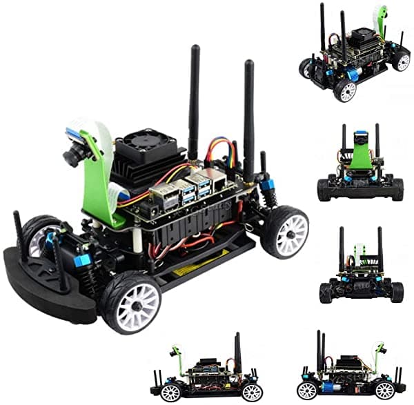 Xygstudy Jetracer Pro Ai Kit Racing Robot Alimentado Por Jetson Nano Ai Racing Donkey Car Con Modo Dual Inalámbrico Wifi Bluetooth Cámara Módulo De Fuente Abierta Objeto Para Aprendizaje Profundo