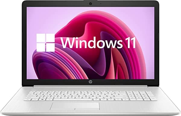 [Windows 11 Home] Último modelo Notebook HP 17 Pulgadas Full HD Intel Core i3-1115G4 16 GB de RAM SSD de 1 TB Ethernet Lector de Tarjetas Multimedia Cámara Web Wi-Fi Bluetooth HDMI Plateado