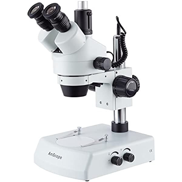 Amscope Sm-2Tzz-Led Trinocular Stereo Elecuro Microscopio Wh10X Y Wh20X Eyepices 3.5X-180X Aumento De 0.7X-4.5X Opinado Opuesto De Zoom Superior