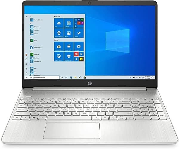 HP 15.6" Full HD Pantalla Táctil Notebook Procesador Intel Core i5-1035G1 12GB RAM SSD 256GB Wi-Fi 5 HDMI Cámara Web Bluetooth Windows 10 Home Plata Natural Con Accesorios Valinor HP 15-dy