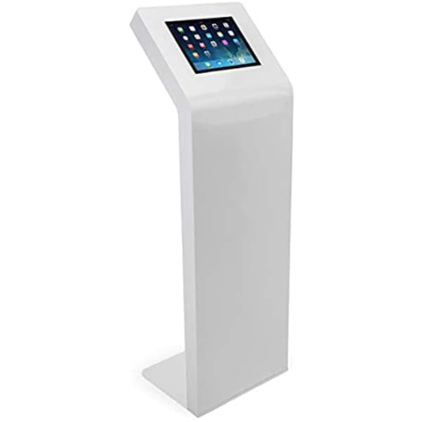 Displays2Go 12.9" Tablet Kiosk Stands Con Cierre De Seguridad - (Ipgrand12Wh) D2G39862