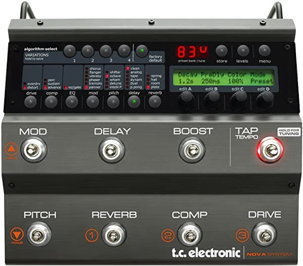 Tc Electronic Nova Sistema Eu Excepcional Procesador Compacto Basado En Suelo Para Efectos De Guitarra Con 6 Bloques Fx Unidad Analógica Y Operación Flexible (963200051)