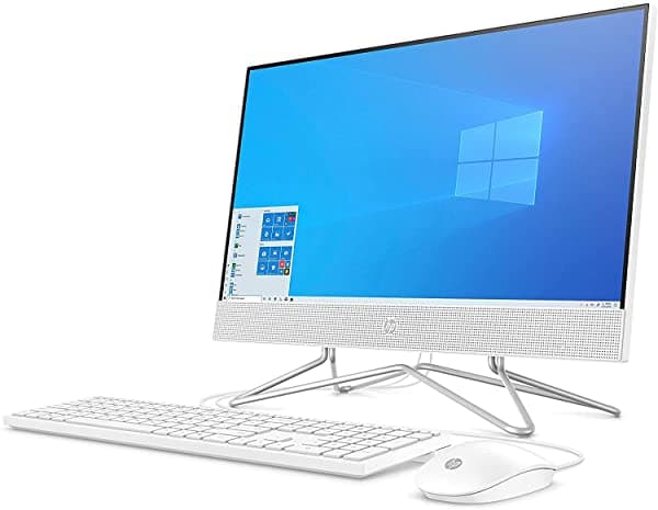 Hp Computadora De Escritorio Todo En Uno De 24 Pulgadas Procesador Amd Athlon Silver 3050U 8 Gb De Ram Ssd De 256 Gb Windows 10 Home (Blanco)