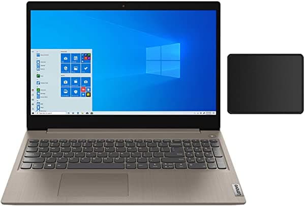 Lenovo Ideapad 3 Pantalla Táctil Hd De 15.6 Pulgadas Con Retroiluminación Led Premium Laptop | Intel Core I5-10210U De 10ª Generación | 20Gb De Ram | 512Gbssd+1Tbhdd | Windows 10 Home | Almendra | Con Paquete De Alfombrilla Para Mouse