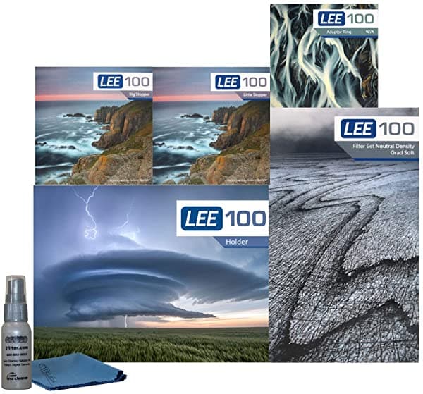 Lee Filters Lee100 - Kit Pro Landscape De 3.228 In - Lee100 Soporte Para Filtros Lee 3.937 In De Borde Suave Filtros Nd Graduados Lee 3.937 In De Gran Tope Y Pequeño Tope Y Anillo Adaptador De 3.228 In De Gran Angular LEE100SSS82