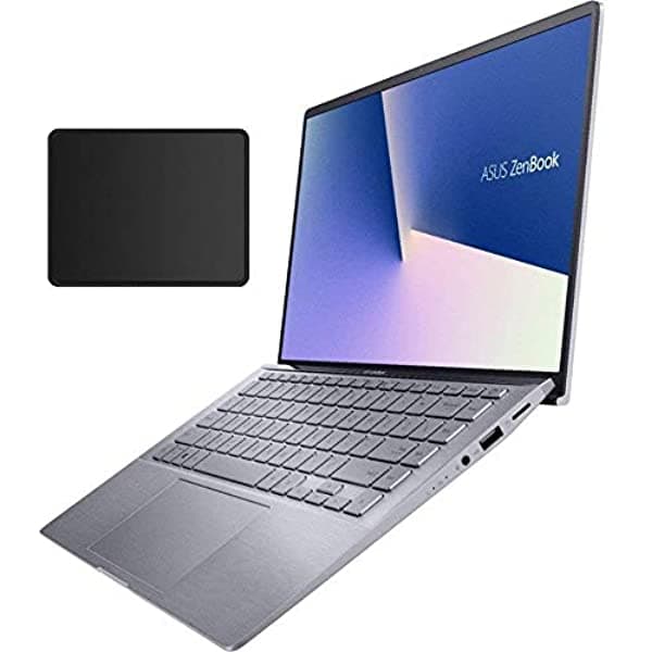 Asus Zenbook - Alfombrilla De Mouse Para Laptop Con Pantalla Panorámica Full Hd De 14 Pulgadas Amd Ryzen 5 4500U 8 Gb De Ram Ssd Pcie De 512 Gb Nvidia Geforce Mx350 Teclado Retroiluminado Windows 10 Gris Claro