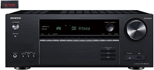 Onkyo Tx-Nr6050 Receptor Av Inteligente De 7.2 Canales De Red De Cine En Casa 8K/60 4K/120Hz (Nuevo 2021) + Paño De Limpieza Wacky Jacky