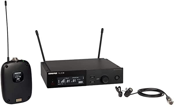 Shure SLXD14/85 Sistema de Micrófono Inalámbrico Bodypack y WL185 Micrófono Lavalier SLXD14/85-H55