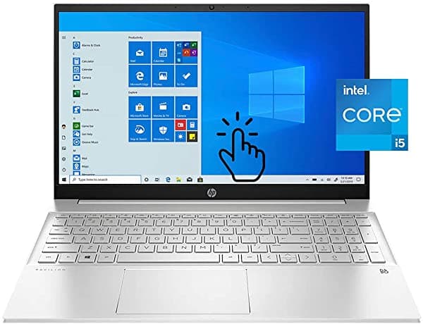 Hp Pavilion 15 Portátil De 15.6 Pulgadas Fhd Ips Con Pantalla Táctil I5-1135G7 12 Gb De Ram 512 Gb Pcie Ssd Wi-Fi 6 Cámara Web Usb-C Hdmi Gráficos Intel Iris Xe Windows 10 Home Con Accesorios HP 15