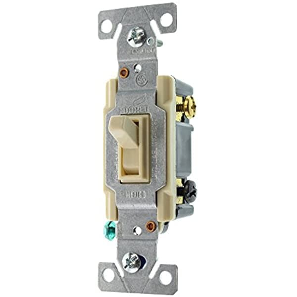 Hubbell Rs315Ilcz Interruptor De Palanca Iluminado 3 Vías Puesta A Tierra 15 Amperios 120 Voltios Marfil (Paquete De 96)
