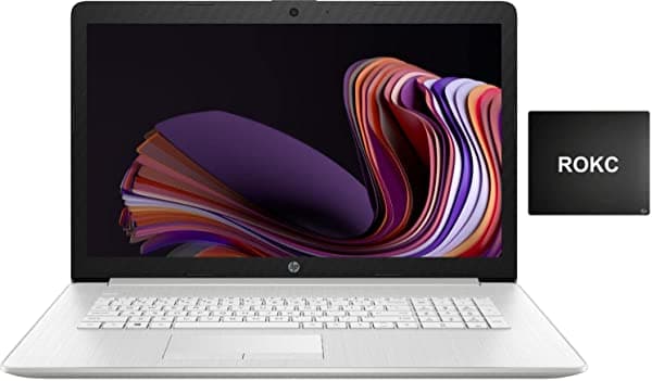 Hp Laptop 17 Hd+ Actualización 2023 Intel Core I3-1125G4 (Quad-Core) 8 Gb De Ram 256 Gb Ssd Cámara Web Wi-Fi Hdmi Usb-C Carga Rápida Bluetooth Windows 11 Listo Para La Escuela Y La Empresa Cable Hdmi Rokc HP 17.3 black friday speical