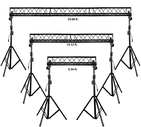 Cedarslink Sistema Triangular De Tracción De Manivela De 20 Pies De Ancho Para Iluminación De Dj