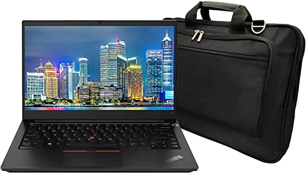 Lenovo Thinkpad E14 Gen 2-Are 20T6002Lus 14 Pulgadas Notebook Pc Bundle Con Ryzen 5 4500U 8Gb Ddr4 256Gb Ssd Radeon Graphics Webcam Altavoces Estéreo Micrófono Windows 10 Pro Y Bolsa Para Portátil ASIHLAMZ157