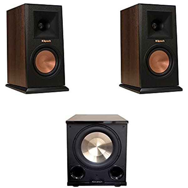 Klipsch 2 Rp-150 M Monitor De Altavoces De Nogal 1 Bic/Acoustech Platinum Series Pl-200 Ii Subwoofer Wal-2.1-150M-PL-200II