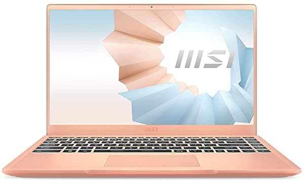 Msi Modern 14 Profesional Laptop Pantalla De Bisel Fino Nivel Ips De 14" Intel Core I7-1165G7 Iris Xe 8Gb Ram Ssd Nvme De 512Gb Win10 Pro Mousse Beige (B11Mo-038) Modern 14 B11MO-038