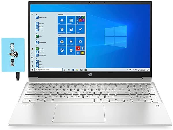 Hp Pavilion 15 Home & Business Laptop (Intel I7-1165G7 De 4 Núcleos 16 Gb De Ram 512 Gb Pcie Ssd Intel Iris Xe 15.6 Pulgadas Hd (1366X768) Huella Digital Wifi Bluetooth Cámara Web 2 Usb 3.1 Win 1 Pro) Con Concentrador
