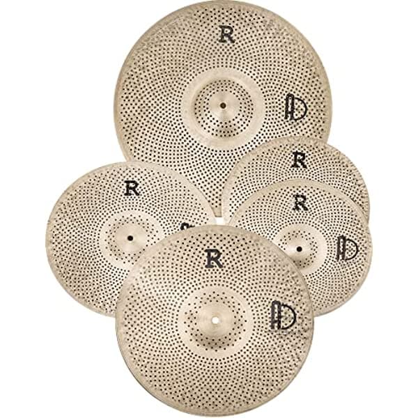 Agean Platillos Silencioso R-Series Bajo Volumen Juego De Caja De Paquete De Platillos + 18 Crash