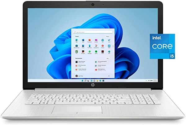 Notebook HP Modelo 2021 Pantalla IPS FHD de 17.3 Pulgadas (1920 x 1080) Intel Core i5-1135G7 (supera al i7-1065G7) Gráficos Intel Iris Xe HDMI Tarjeta SD Windows 11 (32 GB RAM | SSD PCIe de 1 TB)