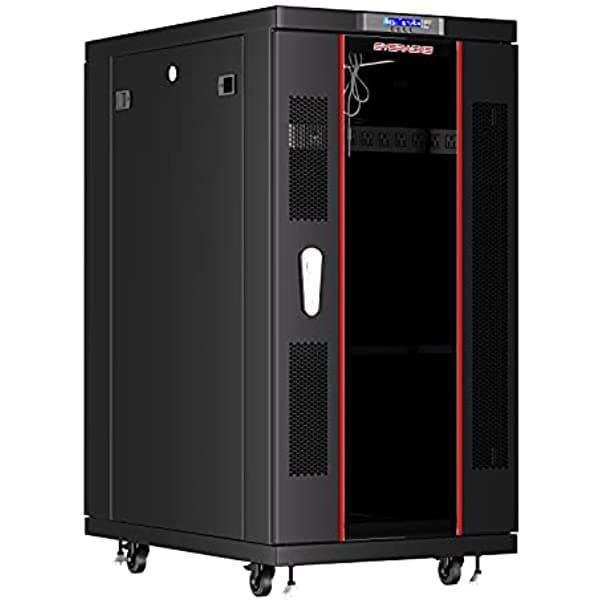 Sysracks 22U 39" Deep 19" It Free Standing Server Clóset Rack Enclosure + Bonus Gratis. SRF 22.6.10