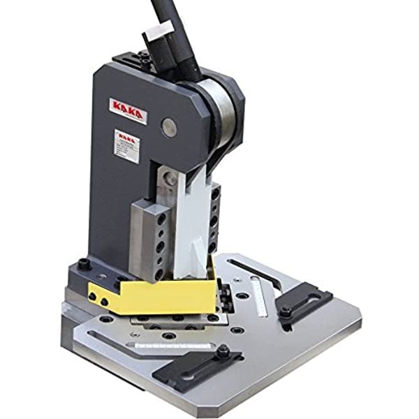 Kaka Industrial Hn3 - 102 Chapa Notcher 4"X4" Longitud De Hoja 90 Grado Derecho Ángel Metal Notcher Heavy Duty 11-Gauge Acero Capacidad HN-1104