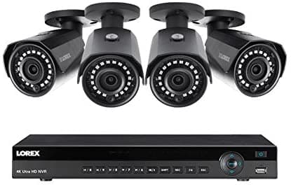 Lorex 8 Canal Nr9082 4K Home Seguridad Sistema 4 Bullet De 4Mp Bullet Lnb4421B Camara OPS-HDIP84W