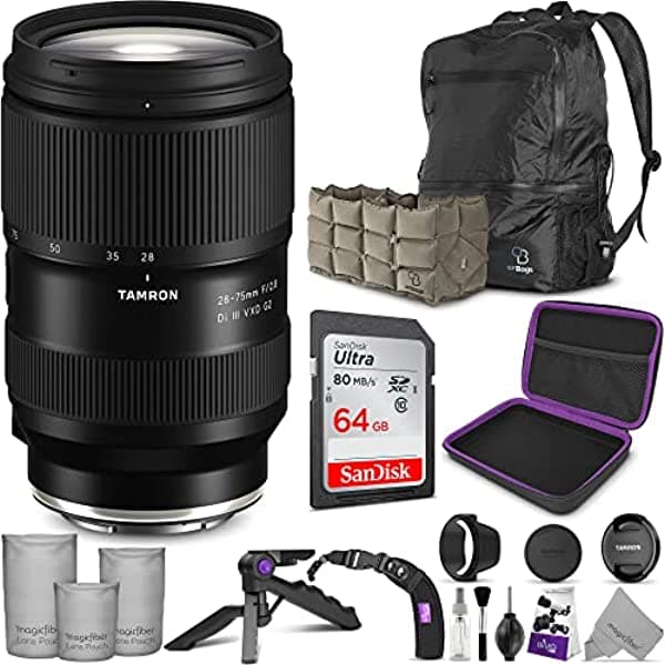 Tamron Lente 1.102-2.953 In F/2.8 Di Iii Vxd G2 Para Sony E Mount Con Altura Photo Advanced Accesorio Y Paquete De Viaje QM3001