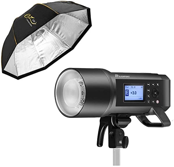 Flashpoint Xplor 600Pro Ttl - Monolight Con Batería Y Sistema De Control Remoto De Radio Integrado R2 De 24 Ghz (Soporte Para Pajitas Godox Ad600 Pro + Glow Ez Lock Octa Xxl Quick Softbox Para Speedlite De 60.0 In) XPLOR-600PROB-TTL X38