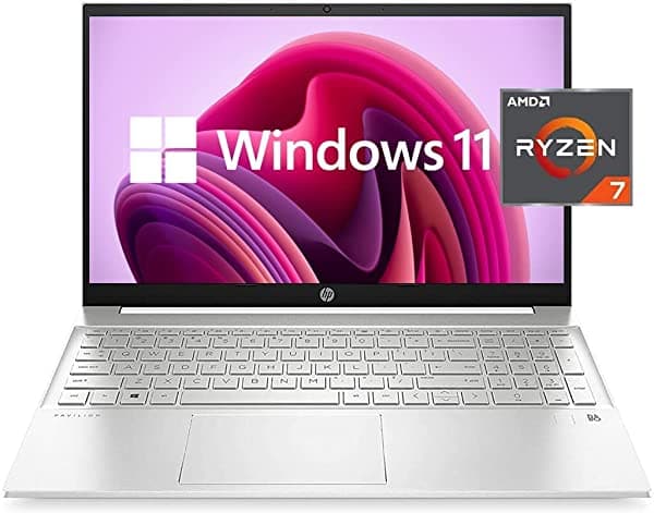 [Windows 11 Home] Portátil Hp Pavilion Pantalla Full Hd De 15.6 Pulgadas Procesador Amd Ryzen 7 5700U Teclado Retroiluminado Wi-Fi 6 Bluetooth Hdmi Usb Tipo C Plateado (16 Gb De Ram | Ssd De 1 Tb)