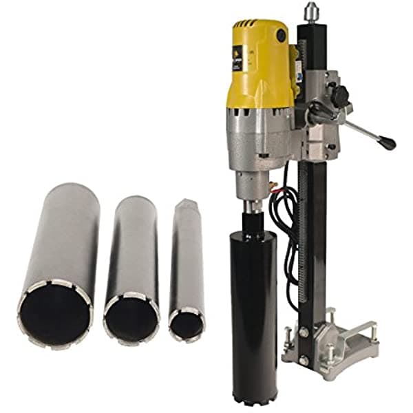 Steel Dragon Tools Dragón De Acero Herramientas 185 8" Hormigón Agujero Boring Rig Wet & Dry Core Drill Con 2" 3" 4" Wet Diamante Soldado Con Láser Hormigón Bits