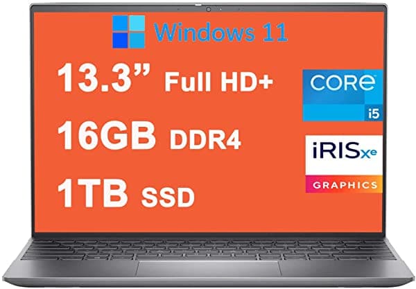 Dell Inspiron 13 5000 5310 Premium Laptop I 13.3 Pulgadas Full Hd+ (300 Nits) I 11ª Generación Intel 4-Core I5-11320H I 16Gb Ddr4 1Tb Ssd I Intel Iris Xe Graphics I Thunderbolt Hdmi Retroiluminado Wifi6 Win10 Plateado